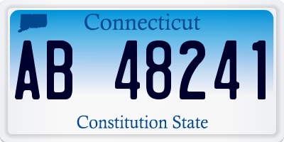CT license plate AB48241