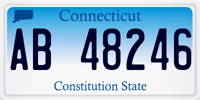 CT license plate AB48246