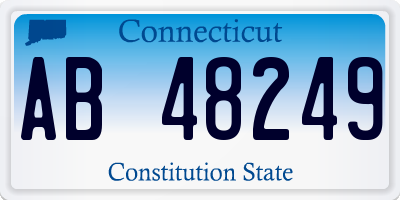 CT license plate AB48249