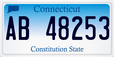 CT license plate AB48253