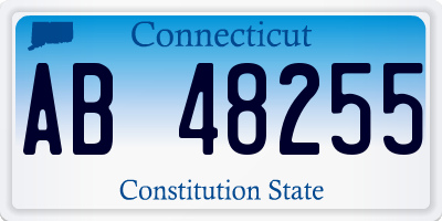 CT license plate AB48255