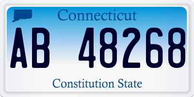 CT license plate AB48268