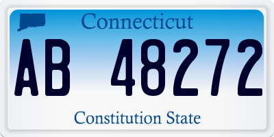 CT license plate AB48272