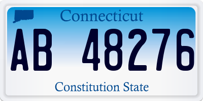 CT license plate AB48276