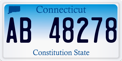 CT license plate AB48278