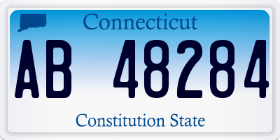 CT license plate AB48284