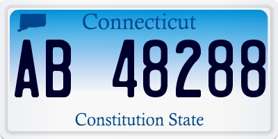 CT license plate AB48288