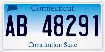 CT license plate AB48291