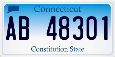 CT license plate AB48301