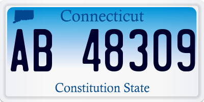 CT license plate AB48309