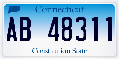 CT license plate AB48311