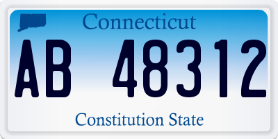 CT license plate AB48312