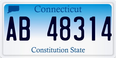 CT license plate AB48314