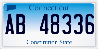 CT license plate AB48336