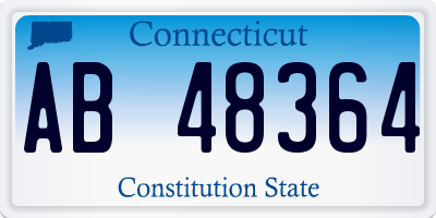 CT license plate AB48364