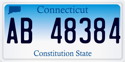 CT license plate AB48384