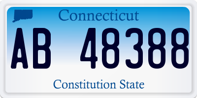 CT license plate AB48388