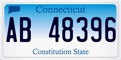 CT license plate AB48396