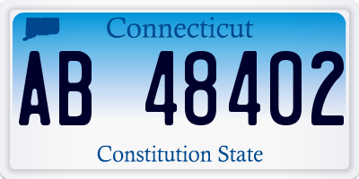 CT license plate AB48402