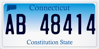 CT license plate AB48414