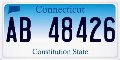CT license plate AB48426