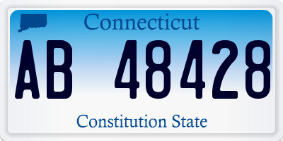 CT license plate AB48428