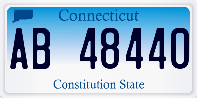 CT license plate AB48440