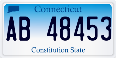 CT license plate AB48453