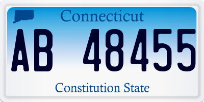 CT license plate AB48455