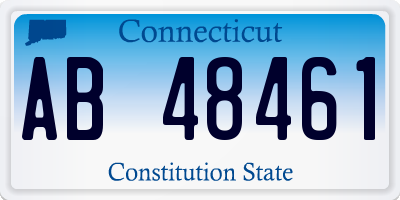 CT license plate AB48461