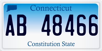 CT license plate AB48466