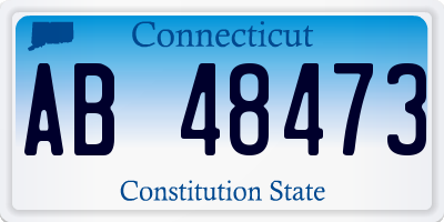 CT license plate AB48473