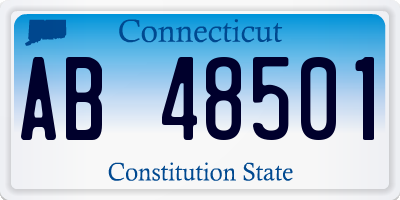 CT license plate AB48501