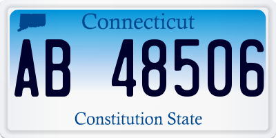 CT license plate AB48506