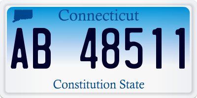 CT license plate AB48511