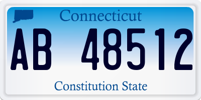 CT license plate AB48512