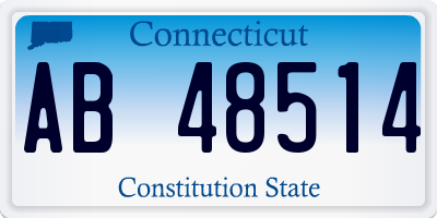 CT license plate AB48514