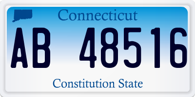 CT license plate AB48516