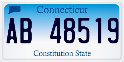 CT license plate AB48519