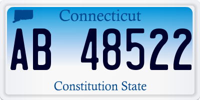 CT license plate AB48522