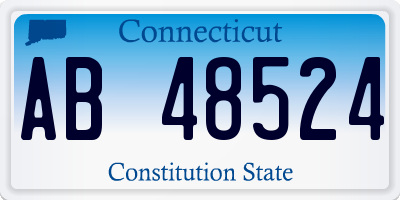 CT license plate AB48524