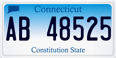 CT license plate AB48525