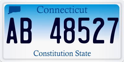 CT license plate AB48527