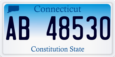 CT license plate AB48530