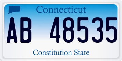 CT license plate AB48535