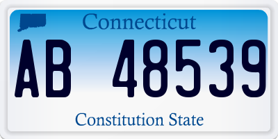 CT license plate AB48539