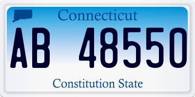 CT license plate AB48550