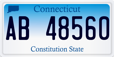 CT license plate AB48560