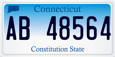 CT license plate AB48564