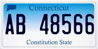 CT license plate AB48566